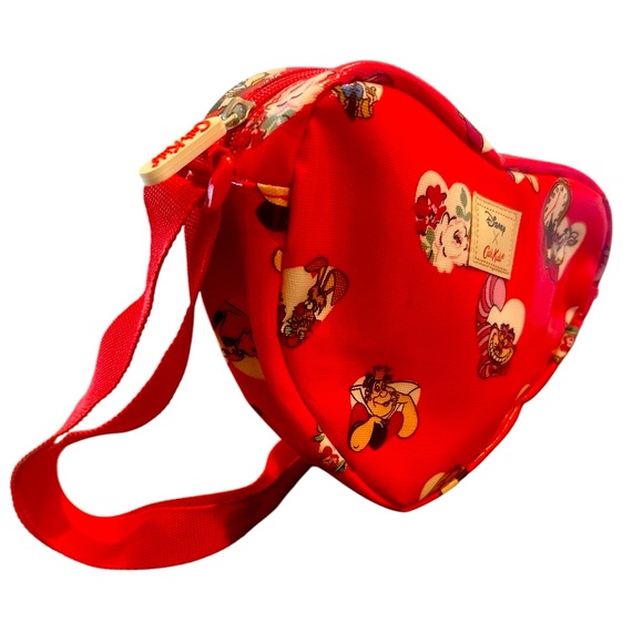 Cath Kidston Disney X Cath Kids Bag Alice In Wonderland Heart Red Multi - Picture 1 of 5